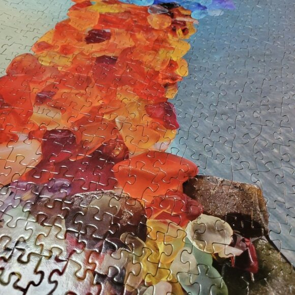 Beach Glass Delight Lighthouse Michigan Puzzle 550 Pieces USA Rocks Lake Life - Picture 9 of 10